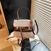 Bolsas de Mujer de Nicho Transfronterizas 2026 Nueva Moda Versátil para el Día a Día Bolso Cruzado Bolso de Mano de Alto Gama con Bloques de Color Bolso Tote Pequeño