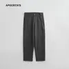 Roupas Masculinas Apo Calças Casuais Masculinas para Outono, Luxo Leve, Caimento de Alta Qualidade, Resistente a Amassados, Versátil, Calças Afuniladas Soltas