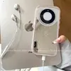 Adecuado para fundas de teléfono Huawei Mate 80 y Huawei Mate 70, acabado espejo en todo el borde, arte lineal femenino, lunares, flor de lirio