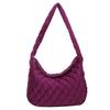 Otoño e Invierno 2023 Nuevo Abrigo Sencillo de Algodón Tela Bolso de Hombro Suave Bolso de Axila Retro Bolso Cruzado Moda Portátil Bolso de Mujer
