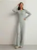 Novedad Primavera/Verano 2026 Moda Femenina Transfronteriza Europea y Americana Estilo Francés Casual para el Trabajo Conjunto de Pantalones Anchos de Manga Corta para Mujer