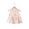 Vestido de Verão para Meninas vestido Estilo Western para Bebê Infantil Personalizado Marca da Moda Flor em Formato de Coração Desenho Animado Fofo Princesa Vessal Vestido