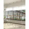 Mesa de Barra de Madera Maciza Acrílica Simple Moderna Uso en Casa Montada en Pared Colgante Transparente Taburete Alto Mesa Juego de Mesa y Sillas de Barra