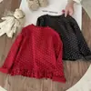 Nueva Camiseta de Manga Larga de Lunares para Niñas, Versátil y Elegante Versión Coreana Dulce Top para Bebé