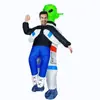 Especial transfronterizo para el Festival de Halloween divertidos suministros para fiestas disfraz de juego ET alienígena verde ropa inflable