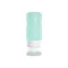 Frasco Dispensador de Silicone de Grau Alimentício Semitransparente em Formato de Folha 90ml Espessado à Prova de Vazamento Portátil para Higiene Pessoal e Produtos de Skincare de Viagem