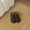 Zapatos Birkenstock con Suela Gruesa para Aumentar la Altura, Totalmente Cerrados, para Mujer, Novedad Primavera/Otoño 2026, Retro Versátil, sin Cordones, Par para Combinar con Faldas, Medias Pantuflas