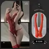 Xi Huan Mei Lan Lencería Sexy Encaje Sexy Perspectiva Fuga de Leche Caliente Archivo Abierto Jumpsuit Sin Espalda Femenino 3234