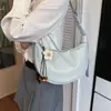 2026 Nova Bolsa Versátil de Dumpling Feminina Tendência Verão Popular Bolsa de Ombro Único Grande Capacidade Bolsa Transversal para o Dia a Dia