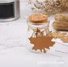 Hoja de Arce Hoja Kraft Set de Papel Kraft Etiqueta DIY Acción de Gracias Etiqueta de Mensaje Fiesta Lugar