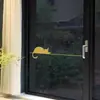 Adesivos de Desenho Gato Varanda Traseira Porta de Vidro Cozinha Porta de Correr Adesivos Decoração de Janela Adesivos de Parede Removíveis