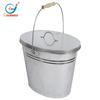 Cubo de cenizas de hierro y zinc, cubo de carbón de color primario de hierro y zinc, cubo de carbón para chimenea negro, herramienta, accesorios para chimenea, accesorios para herramientas domésticas, traje