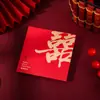 Sobres Rojos de Boda, Sobres Rojos Mini con Estampado Dorado, Nuevos Sobres Rojos de Boda Estilo 2026 con Palabras Felices, Paquetes Rojos para Bloquear la Puerta