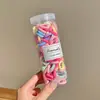 Ligas para el pelo de toalla de alta elasticidad para niños, gomas elásticas pequeñas para niñas, ligas de colores para bebés, anillos para el pulgar, cuerdas para el pelo