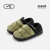 Pantuflas de Algodón con Felpa Plus para Mujer para Otoño e Invierno, Pantuflas Gruesas de Felpa Resistentes al Desgaste y Cálidas, Zapatos de Algodón con Felpa Impermeables Antideslizantes para Invierno