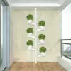 Estante de Flores de Balcón de Suelo a Techo Cuidadosamente Seleccionado, Bandeja Tridimensional de Múltiples Capas para Ventana de Sala de Estar Interior, Estante Alto para Colgar Macetas