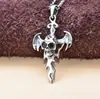 Colgante de plata tailandesa para hombre y mujer plata de ley s925 joyería personalizada moda Colgante de calavera Ala de Diablo Seiko accesorios populares