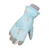 Luvas de Esqui Infantis de Inverno Espessadas Impermeáveis para Ciclismo Outdoor de Veludo à Prova de Vento e Frio Luvas Quentes para Meninos e Meninas