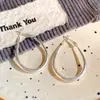 Pendientes de Metal Esmerilado de Forma de Gota de Gama Alta Estilo Coreano Estilo Ins Europeo y Americano Versátiles para Ropa de Trabajo Pendientes Elegantes Pendientes de Moda