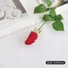 Flores Artificiales con Tacto Real, Flores Falsas de Gama Alta tipo Rosa, 3 Cabezas, Sensación Hidratante y Realista, para Decoración de Hotel y Hogar, Venta al por Mayor de Comercio Exterior Transfronterizo