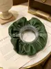 Elásticos de Cabelo Vintage de Couro Estilo Francês, Scrunchies Transfronteiriços Estilo Antigo com Toque de Luxo, Suprimentos para Joias, Em Estoque para Atacado