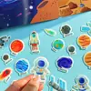 Libro de Pegatinas de Gelatina Sencillo para Niños y Niñas de 3 a 6 Años, Libro de Pegatinas de Dibujos Animados para la Concentración y el Despertar para Estudiantes