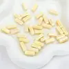 Cuentas Chapadas en Cerámica 6x15mm Tiras Rectangulares Hecho a Mano Colgantes para Joyería DIY Pulseras Cuentas Sueltas Pequeños Accesorios Materiales