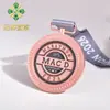 Medalha personalizada para eventos de maratona, medalha de metal com pintura em relevo, tag comemorativa de finisher de corrida cross-country feita sob medida