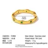 Anel de Aço Inoxidável Yingtai Europeu e Americano Ins Acessível Luxo de Ponta Banhado a Ouro 18K Aço Titânio Dourado com Diamantes Que Não Desbotam para Mulheres