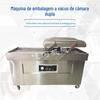Máquina de embalagem a vácuo de câmara dupla, máquina de embalagem a vácuo de alimentos, máquina de embalagem a vácuo e selagem de alta eficiência