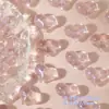 Atacado 14x17mm contas de vidro coração pêssego gordinhas, cristal rosa imitação, materiais para pulseira e colar DIY feitos à mão