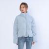 Chamarra corta de plumas para mujer, Nuevo estilo de invierno, Holgada y simple, Estilo coreano, Dulce y linda, Abrigo acolchado cálido de plumas de pato blanco para figuras petite