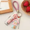 Nuevo Lindo Dibujo Animado Casa de Dulces Cortauñas Limpiador de Oídos Colgante Llavero Girly Decoración Encanto Accesorio
