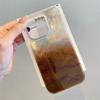 Funda para Teléfono Móvil Degradada Streamer Vortex Transparente para Teléfono Móvil Apple Patrón de Papel de Aluminio Transparente Funda para Teléfono Móvil Aurora No se Pone Amarilla