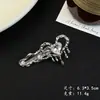 Grampo de Cabelo Elegante com Pérolas para Mulheres, Presilha de Metal com Laço Preto, Presilha Lateral de Alto Padrão, Presilha para Franja, Simples Presilha Bico de Pato