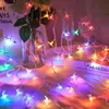 Bola Redonda Floco de Neve Sino Alce Árvore de Natal Estrela Luz Decoração de Natal Luz Ambiente para Quarto Cordão de Luz