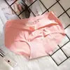 Pantaletas de Seda de Hielo Sin Costuras para Mujer, Serie de Color Sólido, Bikini de Cintura Media, Ropa Interior Elástica Invisible Ultradelgada para Mujer
