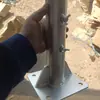 Base de Andaime Galvanizada Base de Flange para Tubo 42mm Base de Fixação para Tubo 1.2 polegada Construção Tubo de Aço Galvanizado Fixação no Solo