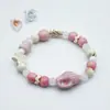 Colección de Cuentas Jingdezhen Cuentas Budistas Pulsera de Cerámica Popular Nuevo Estilo Chino Fresco y Sencillo Estilo Nacional Tejido Puramente Hecho a Mano
