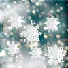 Papel decorativo de copo de nieve navideño Copo de nieve tridimensional navideño Colgante para ventana de centro comercial Techo Colgante Colgante Cadena de copos de nieve