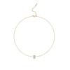 Collar con colgante de circonita micro incrustada de cintura pequeña, cadena para clavícula micro incrustada, joyería de cuello corto de estilo frío ins de moda famosa en Internet
