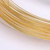 14K saco de ouro cor de ouro lote flor semi fio duro torção de cobre em forma de fio duro DIY jóias acessórios atacado