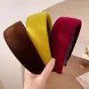 Diadema Retro de Terciopelo de Estilo Francés con Ala Ancha para Mujer, Accesorio para el Cabello de Corona Alta para Otoño e Invierno, Diadema Versátil para el Uso Diario