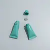 Color macarrón tubo suave botella rellenable tamaño de viaje portátil muestra de crema de manos loción botella vacía tipo prensa colorida