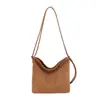 Bolsa de ombro com textura fosca transfronteiriça, bolsa tote de grande capacidade, bolsa transversal versátil retrô moderna para o dia a dia atacado