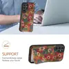Denior é Adequado para Samsung Galaxy S26Ultra Cortiça Floral Porta-Cartão S25 Edge Suporte Capa de Celular