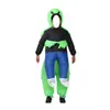 Disfraz Inflable de Fantasma Alienígena Atuendo Cosplay Accesorios de Disfraz de Halloween Muñeco Pasarela Divertida