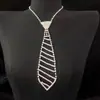 Comércio Exterior Moda Colar Gravata Strass Mais Vendido Acessórios de Joalheria Trendy Festa Brilhante Colar Gravata de Cristal