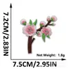 Adesivos de Tecido Bordados Flores de Ameixeira Estilo Nacional Adesivos Patch Decorativos para Bolsa Cheongsam Aplique Sem Costura Raio Amostra Flor Adesivos de Tecido Bordados