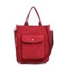 Bolso bandolera de pana para mujer, estilo coreano, de lona, de gran capacidad, estilo artístico y sencillo, 2021